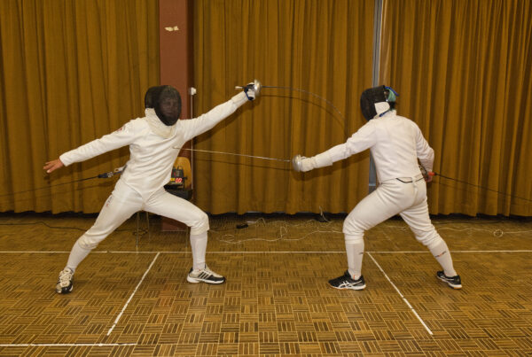 Fechter im Duell