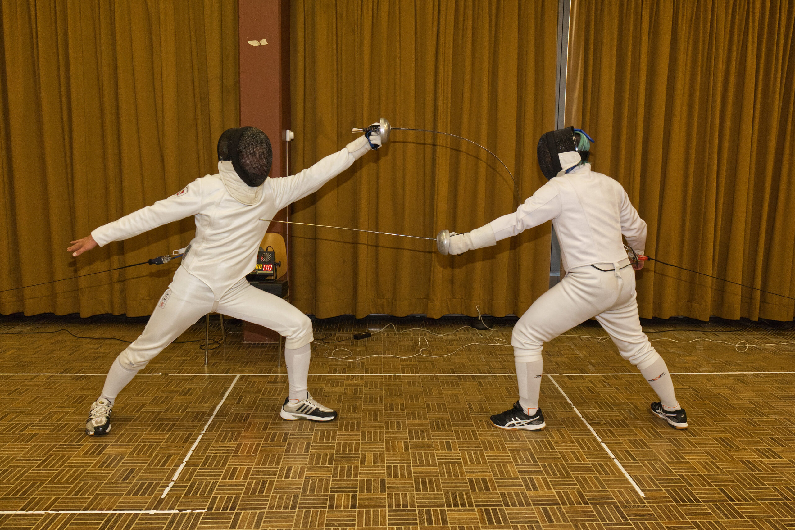 Fechter im Duell