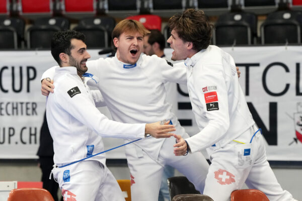 LPG04760 Bern 22-24 May 2026
World Cup - Men’s Epee
In photo: SUI vs KAZ
Photo Luca Pagliaricci/Bizzi Team FIE