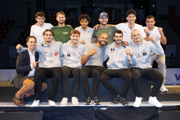 LPG09651 Bern 22-24 May 2026
World Cup - Men’s Epee
In photo: Medal Ceremony Men’s Team Epee
1st SWITZERLAND
Photo Luca Pagliaricci/Bizzi Team FIE